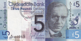 Scotland, 5 Pounds, 2009, AUNC(+), p229l
Estimate: USD 50-100