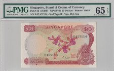 Singapore, 10 Dollars, 1973, UNC, p3d
PMG 65 EPQ
Estimate: USD 250-500