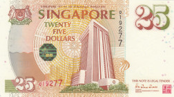 Singapore, 25 Dollars, 1966, UNC, p33
Estimate: USD 100-200