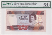 Solomon Islands, 20 Dollars, 1981, UNC, p8
PMG 64 EPQ
Estimate: USD 225-450