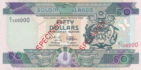 Solomon Islands, 50 Dollars, 1996, UNC, p22s, SPECIMEN
Estimate: USD 50-100