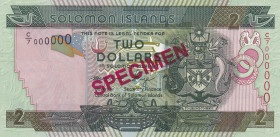 Solomon Islands, 2 Dollars, 2006, UNC, p25s, SPECIMEN
Estimate: USD 15-30