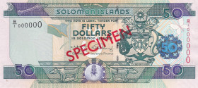 Solomon Islands, 50 Dollars, 2005, UNC, p29s, SPECIMEN
Estimate: USD 30-60
