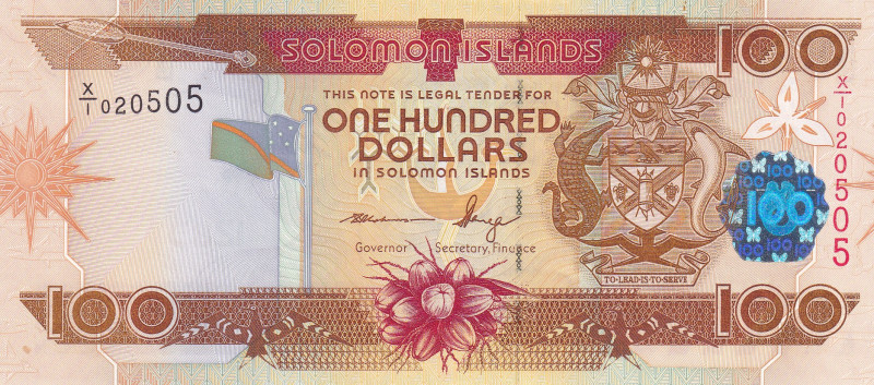 Solomon Islands, 100 Dollars, 2006, UNC, p30r, REPLACEMENT
Estimate: USD 50-100