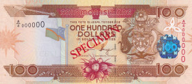 Solomon Islands, 100 Dollars, 2006, UNC, p30s, SPECIMEN
Estimate: USD 50-100