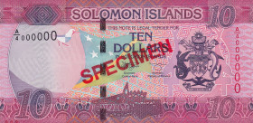 Solomon Islands, 10 Dollars, 2017, UNC, p33s, SPECIMEN
Estimate: USD 50-100