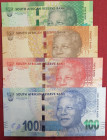 South Africa, 10-20-50-100 Rand, 2012/2013, (Total 4 banknotes)
10-20-100 Rand, UNC; 50 Rand, AUNC
Estimate: USD 30-60
