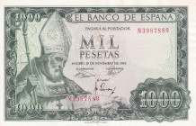 Spain, 1.000 Pesetas, 1965, AUNC(+), p151
Estimate: USD 40-80
