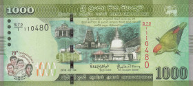 Sri Lanka, 1.000 Rupees, 2018, UNC, p130
Estimate: USD 15-30