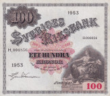 Sweden, 100 Kronor, 1953, XF(-), p36ai
Estimate: USD 70-140