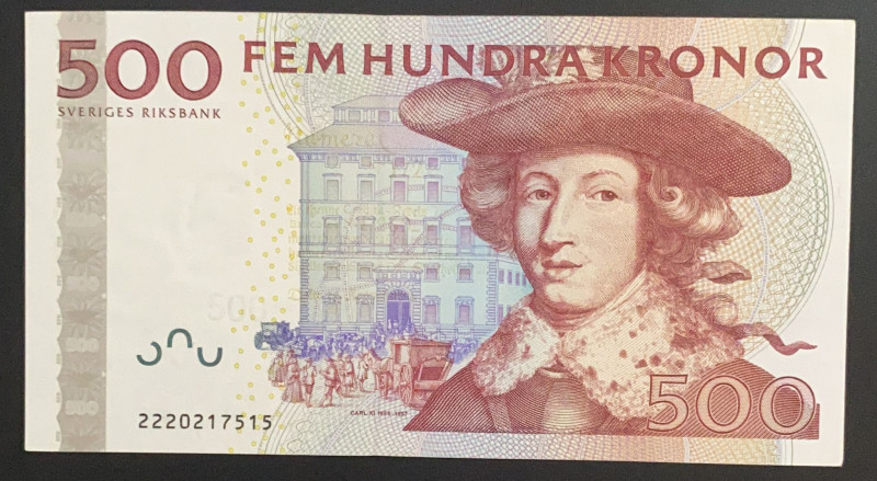 Sweden, 500 Kronor, 2002, AUNC, p66a
Estimate: USD 50-100