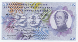 Switzerland, 20 Franken, 1974, UNC, p46v
Estimate: USD 20-40