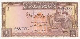 Syria, 1 Pound, 1978, UNC, p93d
Rare date
Estimate: USD 15-30