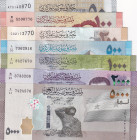 Syria, 50-100-200-500-1.000-2.000-5.000 Pounds, 2009/2019, UNC, (Total 7 banknotes)
Estimate: USD 20-40