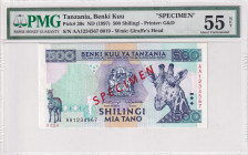 Tanzania, 500 Shilingi, 1997, AUNC, p30s, SPECIMEN
PMG 55 NET
Estimate: USD 50-100