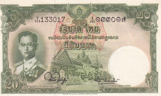 Thailand, 20 Baht, 1955, UNC, p77d
Estimate: USD 20-40