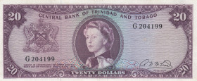 Trinidad & Tobago, 20 Dollars, 1964, AUNC, p29b
Queen Elizabeth II. Potrait
Estimate: USD 450-900