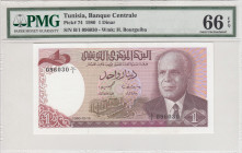 Tunisia, 1 Dinar, 1980, UNC, p74
PMG 66 EPQ
Estimate: USD 35-70