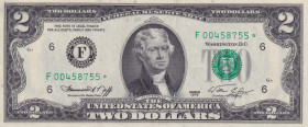 United States of America, 2 Dollars, 1976, UNC, p461, REPLACEMENT
There are stains caused by pressure
Estimate: USD 25-50