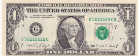 United States of America, 1 Dollar, 1988, UNC, p480c, REPLACEMENT
2 digit radar and repeater
Estimate: USD 40-80