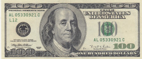 United States of America, 100 Dollars, 1996, AUNC(-), p503, ERROR
Print Error
Estimate: USD 100-200