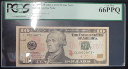 United States of America, 10 Dollars, 2004, UNC, p520, REPLACEMENT
PCGS 66 PPQ
Estimate: USD 30-60