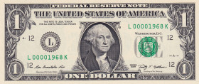 United States of America, 1 Dollar, 2009, UNC, p530
#1968 year
Estimate: USD 250-500