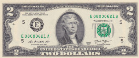 United States of America, 2 Dollars, 2013, UNC, p538
Top 1,000 in the series 
Estimate: USD 15-30