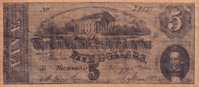 United States of America, 5 Dollars, 1864, XF, 
Confederate States of America, Period Fake
Estimate: USD 400-800
