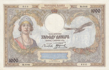 Yugoslavia, 1.000 Dinara, 1931, XF, p29
Estimate: USD 15-30