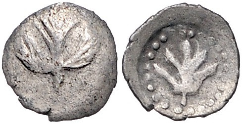 ITALIEN, SIZILIEN / Stadt Selinus, AR Litra (480-466 v.Chr.). Eppichblatt. Rs.Ep...