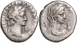 RÖMISCHES REICH, Galba, 68-69, Bil.-Tetradrachme, Jahr 2 =68/69, Stadt Alexandria. Belorb. Büste r. Rs.Büste der Eirene r., dahinter Caduceus, davor S...