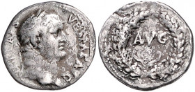 RÖMISCHES REICH, Vespasian, 69-79, AR Denar, Ephesos. Belorb. Büste r. Rs.AVG im Kranz, kleiner EPHE ligiert. 2,82g.
selten, ss
RIC 1399; Kamp.20.24...