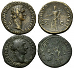 RÖMISCHES REICH, Domitian, 81-96, AE As COS XV =90-91, Rom. Belorb. Büste r., IMP CAES DOMIT AVG GERM COS XV CENS PER PP. Rs.Moneta l. stehend, MONETA...