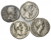 RÖMISCHES REICH, Trajan, 98-117, AR Denar, Rom. Belorb. Büste r. Rs.Aequitas l. stehend, COS VPP SPQR OPTIMO PRINC. (s) 2,48g. DAZU:ANTONINUS PIUS, 13...