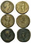 RÖMISCHES REICH, Faustina I., Gemahlin des Antoninus Pius, +141, AE Sesterz. Drap. Büste r., DIVA FAVSTINA. Rs.Ceres l. stehend, S-C. (ss) 24,28g. DAZ...