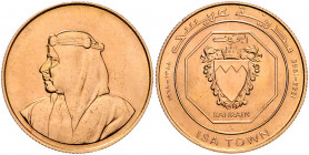 BAHRAIN, Isa bin Salman, 1961-1999, 10 Dinars AH1388 =1968. 15,95g. -MwSt-befreit-
GOLD, st
KM X.M1