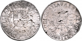 BELGIEN / BRABANT, Albert und Isabella, 1598-1621, Patagon o.J. 24,09g.
prägeschw., Sf., ss
Dav.4432?