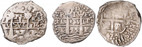 BOLIVIEN, Philipp IV., 1621-1665, Real 1653 PE, 1654 PE, 1655 PE, Potosi.
3 Stk., s-ss
KM 13