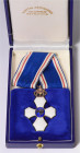 ISLAND, Republik, seit 1944, Ritterkreuz des Falken-Ordens II.Modell, Komturkreuz am Band (seit 1944). Kreuz der Großritter (Kommandeur). Silber vergo...