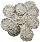 HAUS HABSBURG, Ferdinand II., 1619-1637, Groschen =3 Kreuzer 162?, 1624 (2x), 1627 (2x), 1630 (2x), 1636. DAZU:Ferdinand III., 1637-1657, 3 Kreuzer 16...