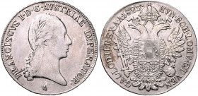 HAUS HABSBURG, Franz II. (I.), 1792-1835, 1/2 Konventionstaler 1825 A, Wien.
ss
Her.408; J.189; KM 2153
