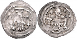 SALZBURG, ERZBISTUM, Adalbert III., 1168-1177 und 1183-1200, Pfennig o.J., Laufen. Hand Gottes, umgeben von sechsstrahligen Sternen. Rs.Dreitürmiges K...