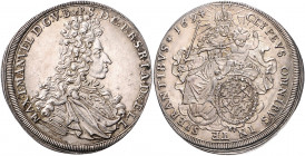 BAYERN, Maximilian II. Emanuel, 1679-1726, Reichstaler 1694, München. 29,27g.
vz
Dav.6099; Witt.1645