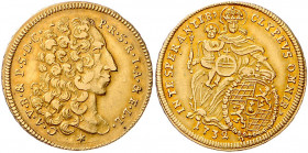 BAYERN, Karl Albrecht, 1726-1745, Carolin 1732. 9,7g.
GOLD, ss-vz
Frbg.229; KM 408