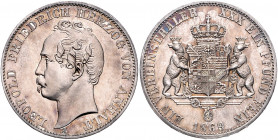 ANHALT-DESSAU, Leopold Friedrich, 1817-1871, Vereinstaler 1869 A.
schöne Patina, f.st
AKS 30; T.10; Dav.509