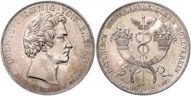 BAYERN, Ludwig I., 1825-1848, Geschichtstaler 1827. Bay.-Württ. Zollverein.
f.st
AKS 116; T.52; Dav.559