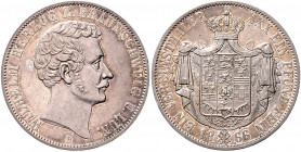 BRAUNSCHWEIG-LÜNEBURG, Wilhelm, 1831-1884, Vereinstaler 1866.
schöne Patina, f.st
AKS 81; T.123; Dav.636