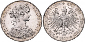 FRANKFURT, Freie Stadt, 1815-1866, Vereinstaler 1859.
st
AKS 8; T.142; Dav.649