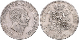 HANNOVER, Ernst August, 1837-1851, Taler 1840 S.
f.vz
AKS 103; T.161; Dav.671